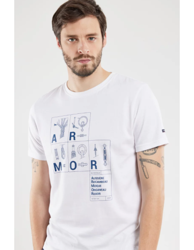 Tee Shirt Sérigraphié 773 Noeuds blanc