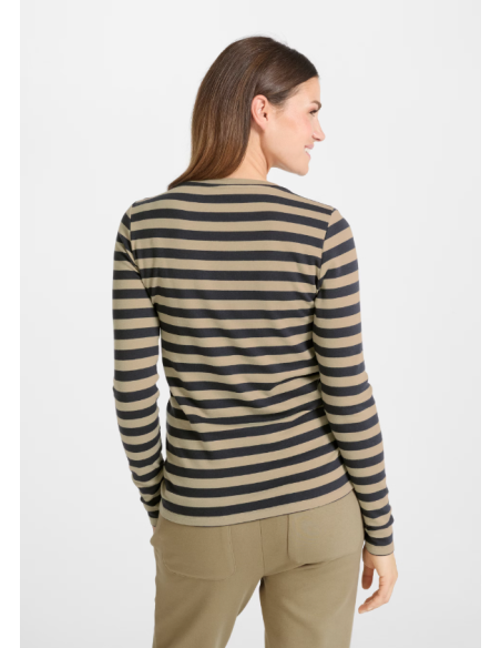 Sweat Slub ML rayé 81521297