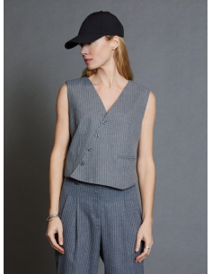 Gilet Pinstripe S76J01 2