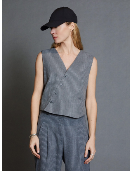 Gilet Pinstripe S76J01