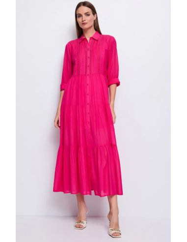 Robe Longue Rouge 15023