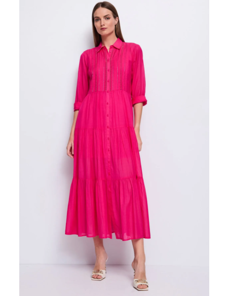 Robe Longue Rouge 15023