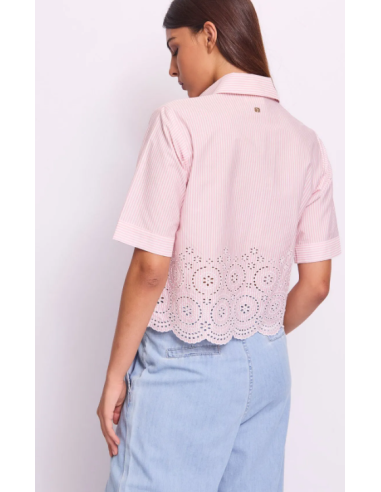 Chemise rayée en coton 45005