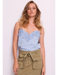 Top en chambray 45032