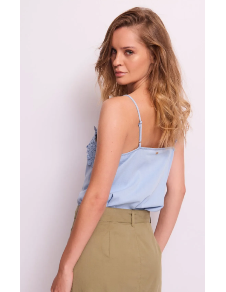 Top en chambray 45032