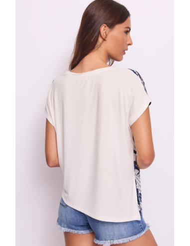 Tee-shirt avec imprimé Géométrique 64013