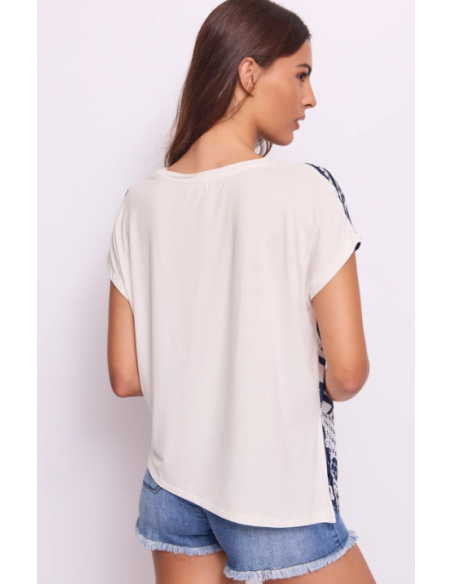 Tee-shirt avec imprimé Géométrique 64013